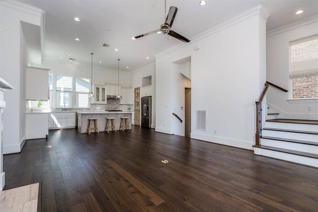 Another angle of this large living area.