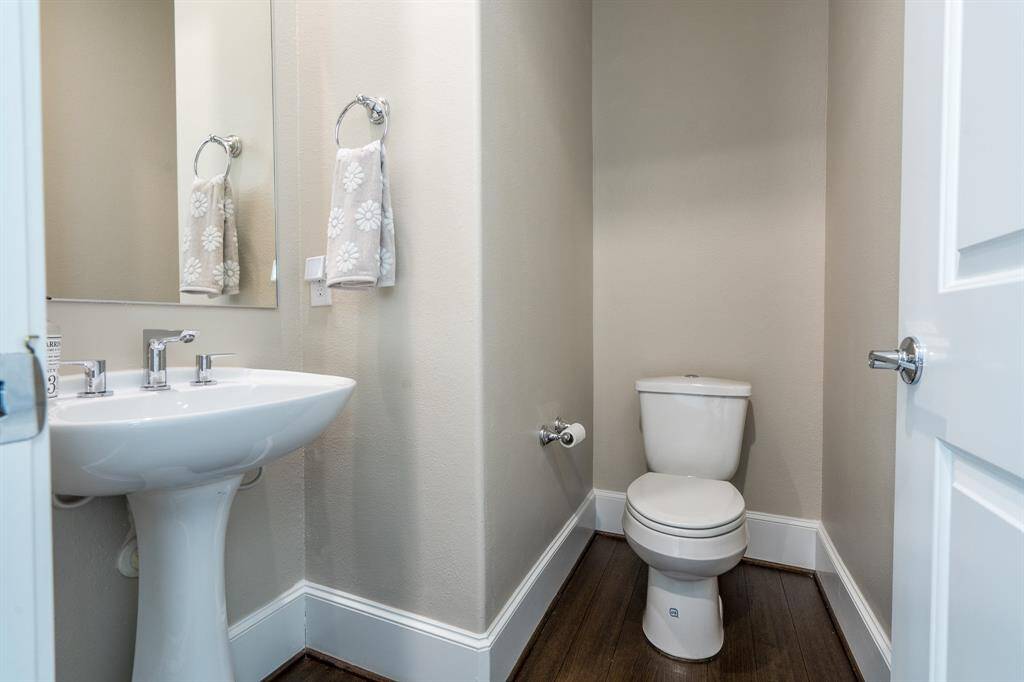 Half bath located on the second floor.