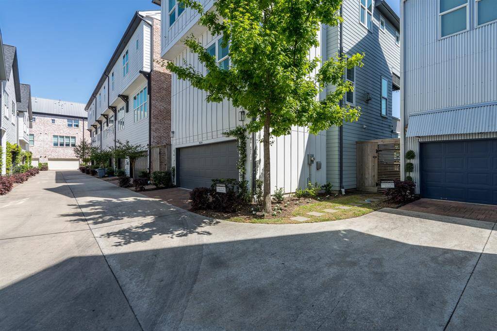 The two car garage.