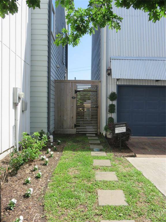 The home has 2 gated entrances that are lockable leading to the private yard and patio.