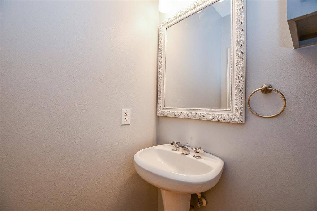 2nd floor half bath situated perfectly for guest.
