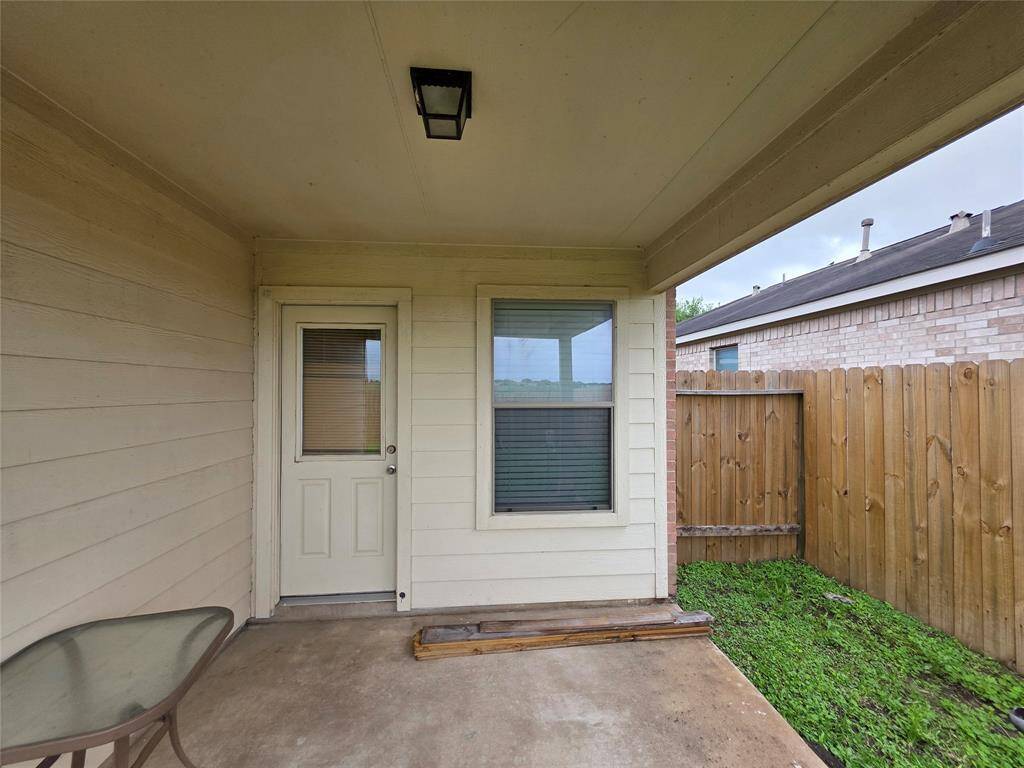 Covered back patio