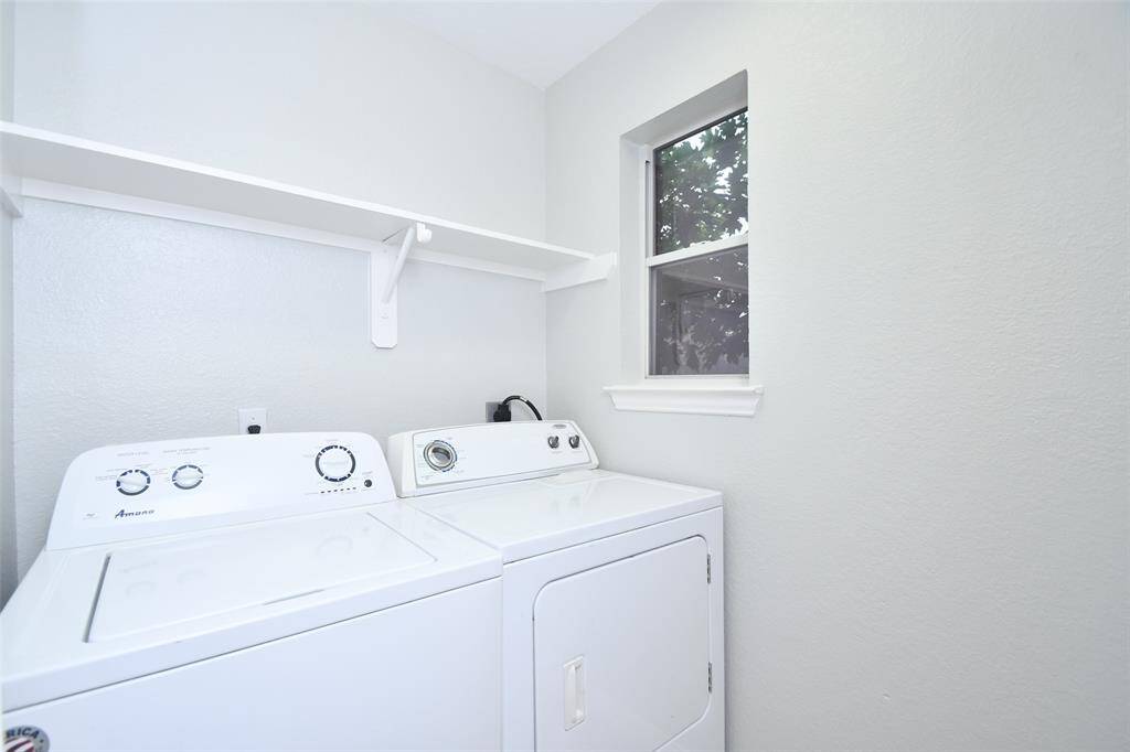 Washer and dryer included