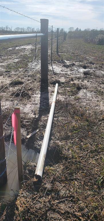WE HAVE ABOUT 2200 LINEAR FEET OF NEW FENCE