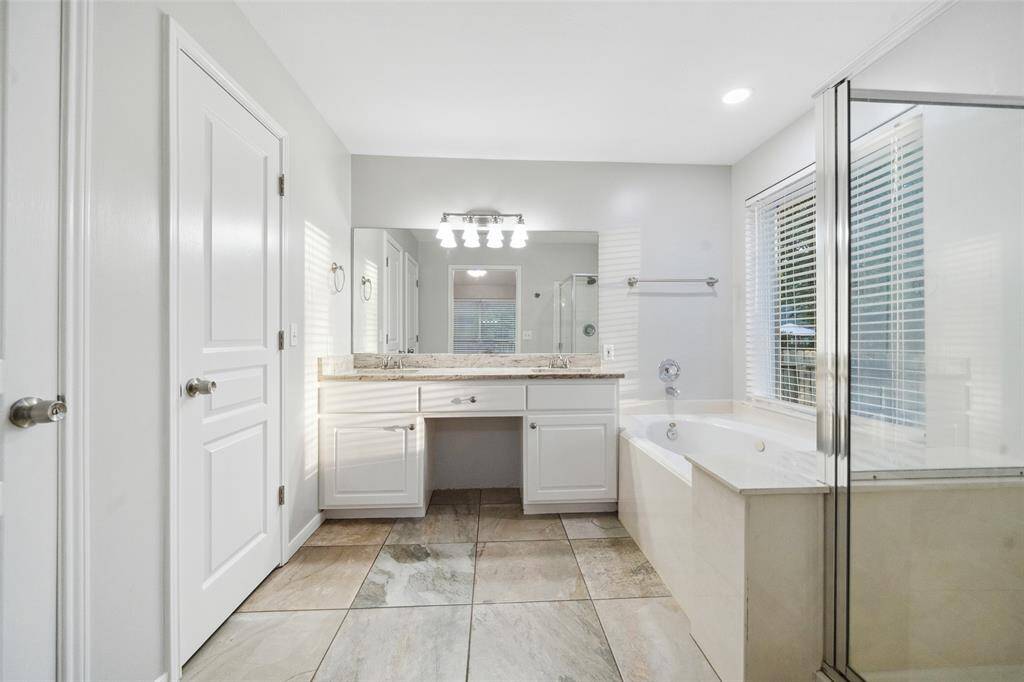 Tub and separate shower