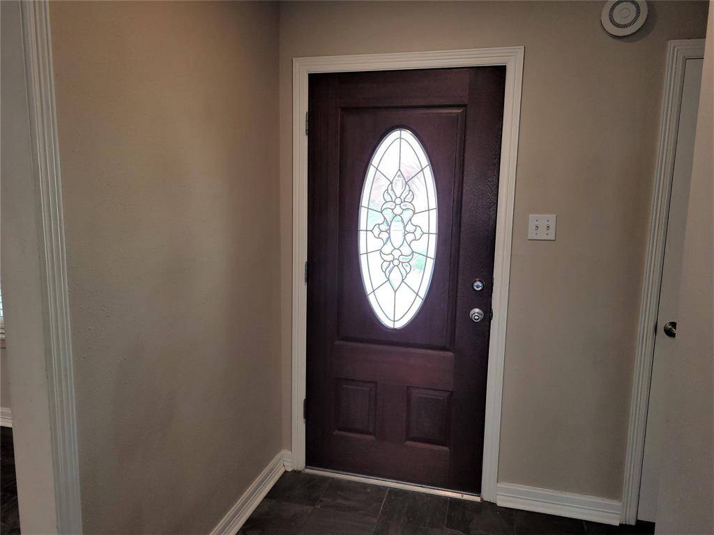 Leaded glass front door