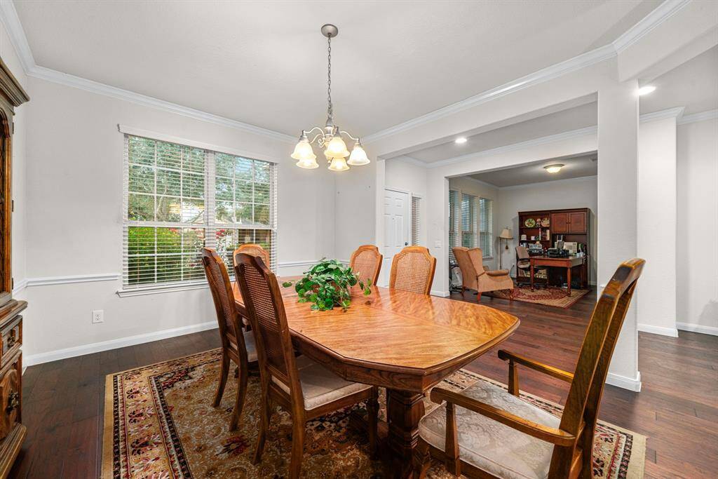 Formal dining room looking toward front door