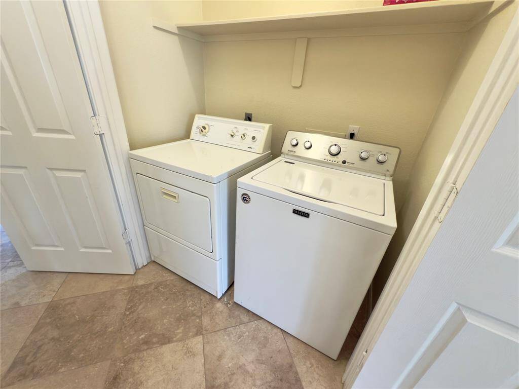 Includes washer and dryer