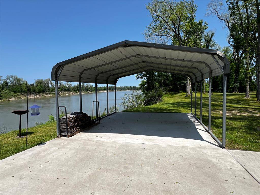 Covered parking area
