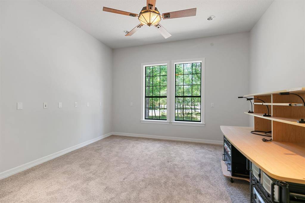 Spacious home office downstairs