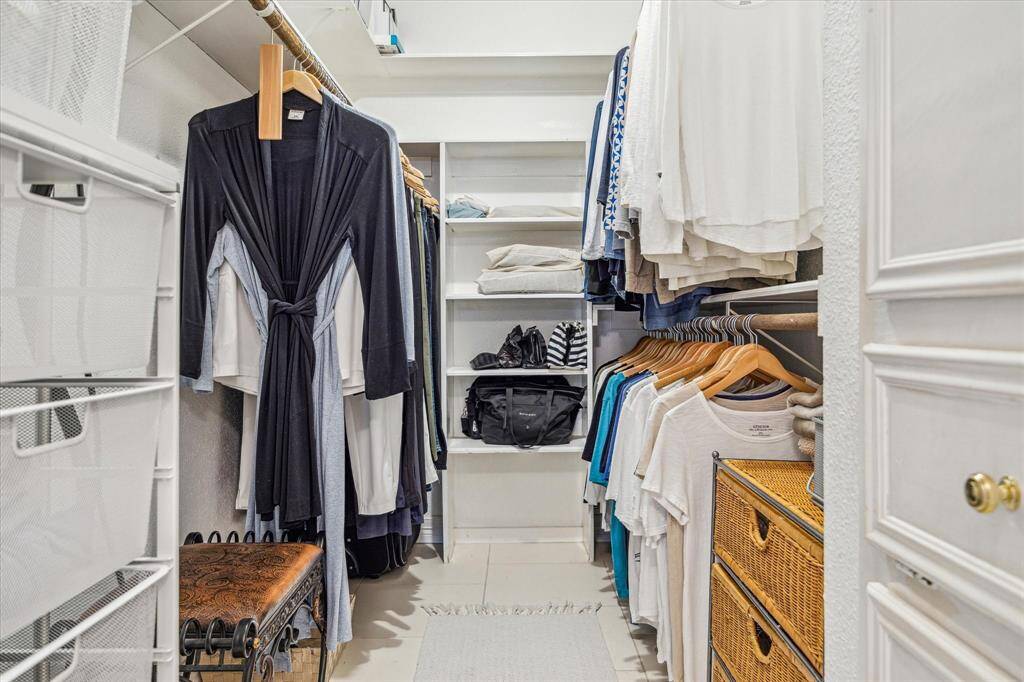 Spacious secondary walk in closet!