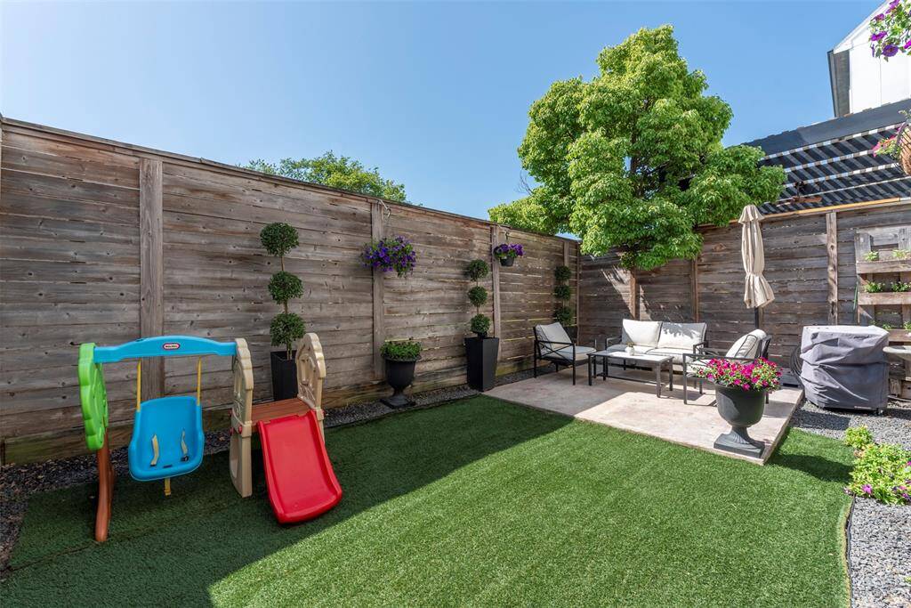 An OASIS in the city! Imagine yourself enjoying this backyard this summer!