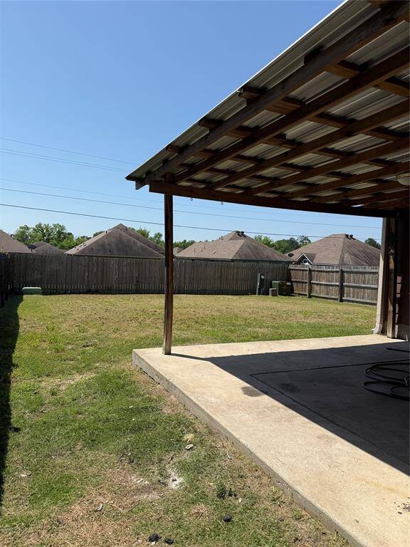Covered back porch