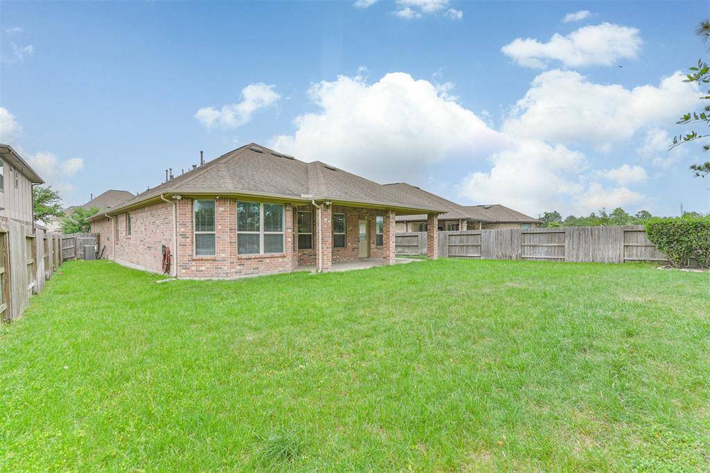 Plenty of space in your back yard for gatherings.