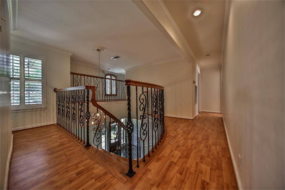 Upstairs Hallway with custom detail all around