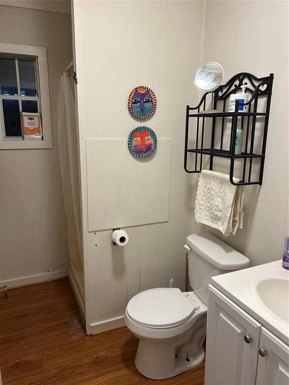 Bathroom has a shower for when you come home from the beach!