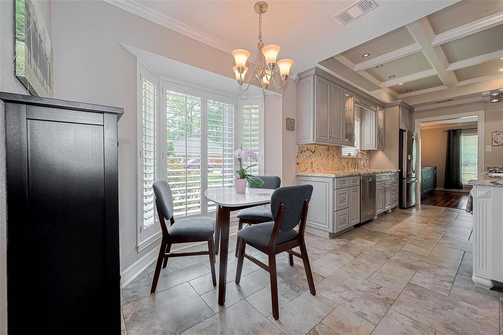 Breakfast area off the kitchen