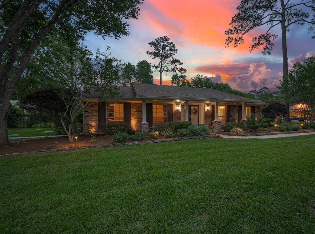 Lush green lawn and landscaping