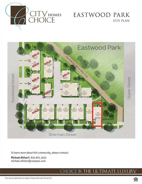 Site Plan, outlined in RED shows the homes impeccable location directly off the Harrisburg Trail!