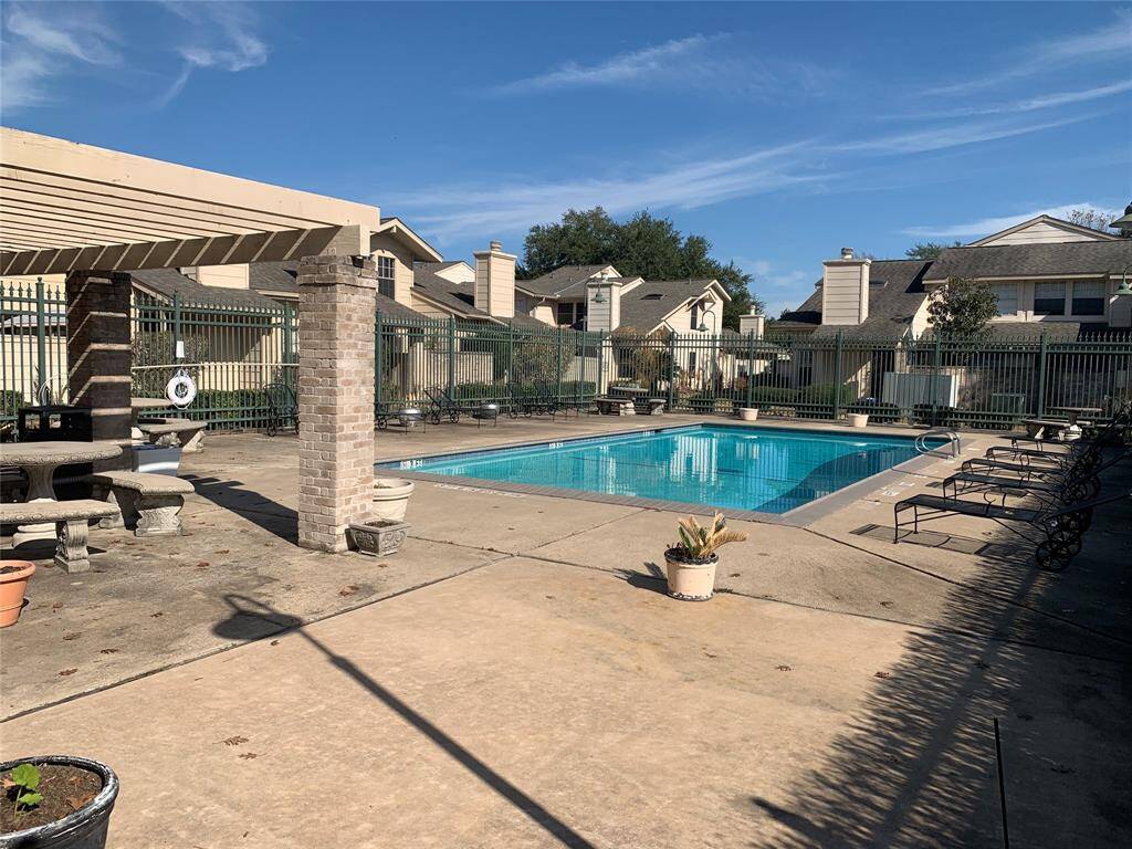 Community pool with picnic area