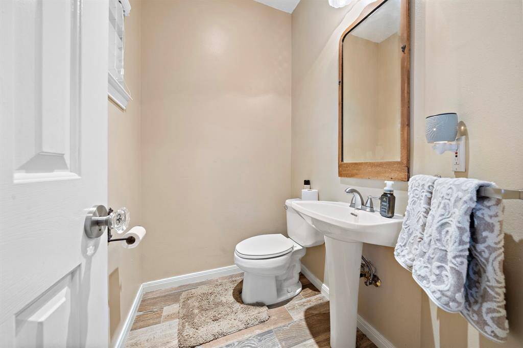 Half bath downstairs by the front door