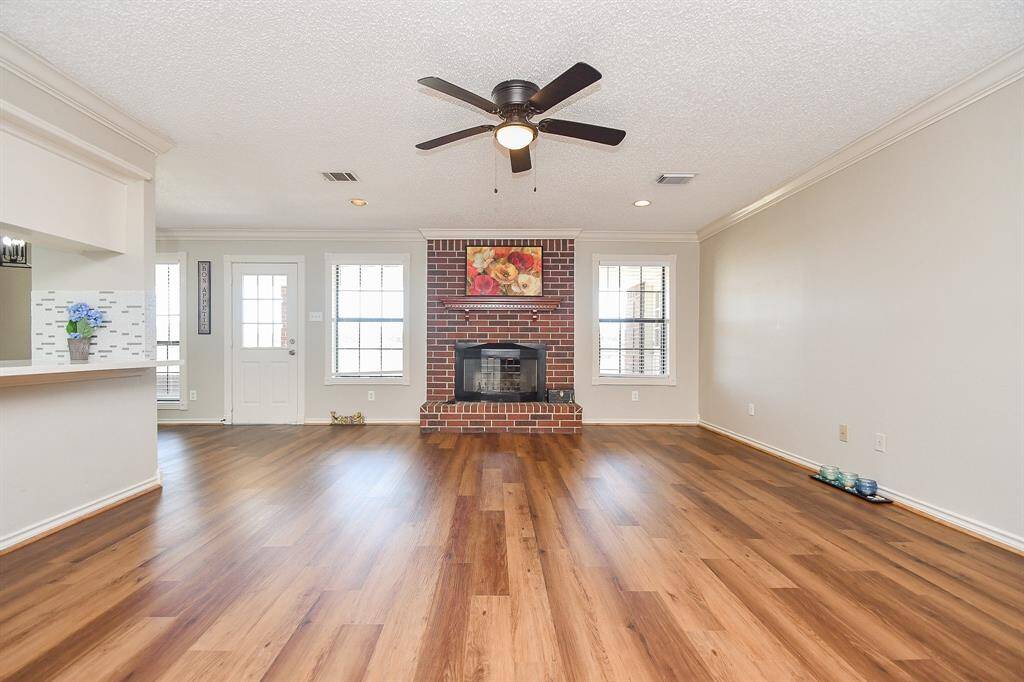 House in rear: family room
