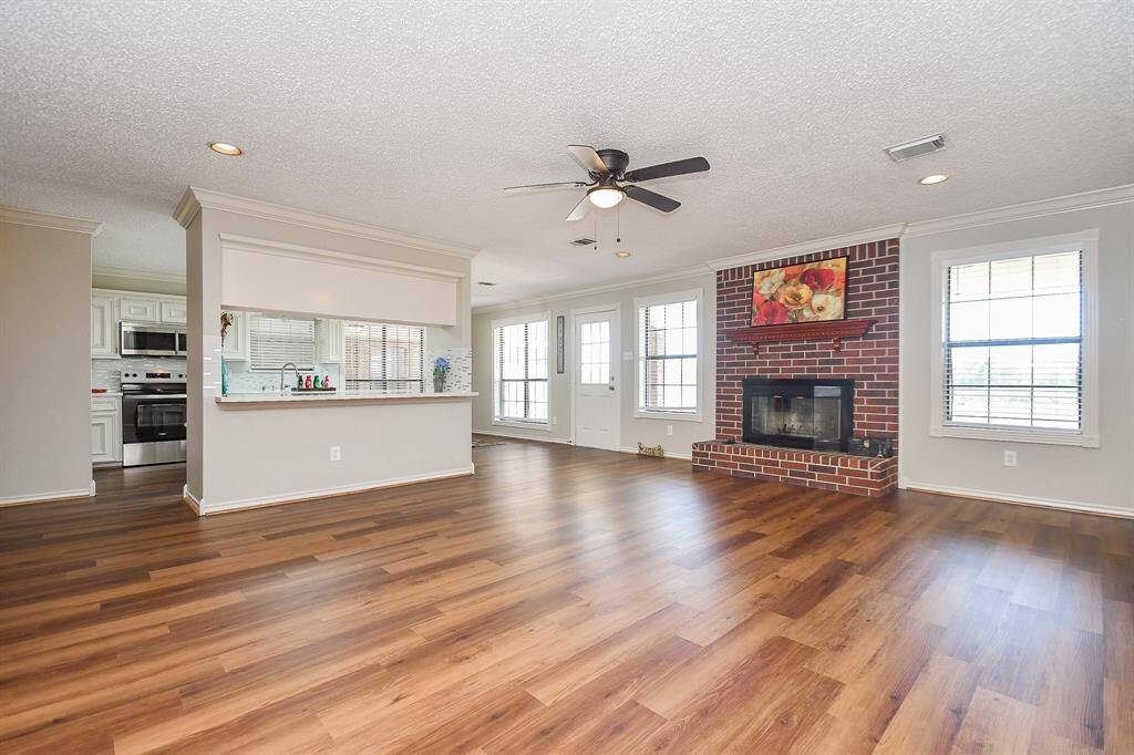 House in rear: family room
