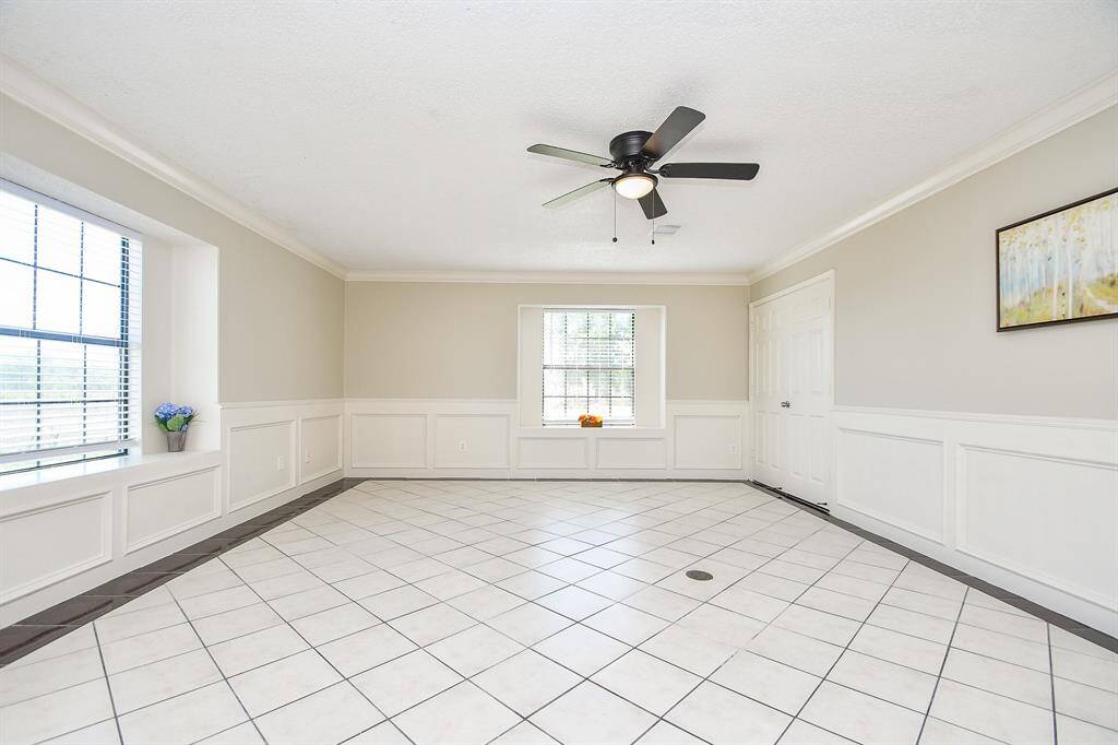 House in rear: game room