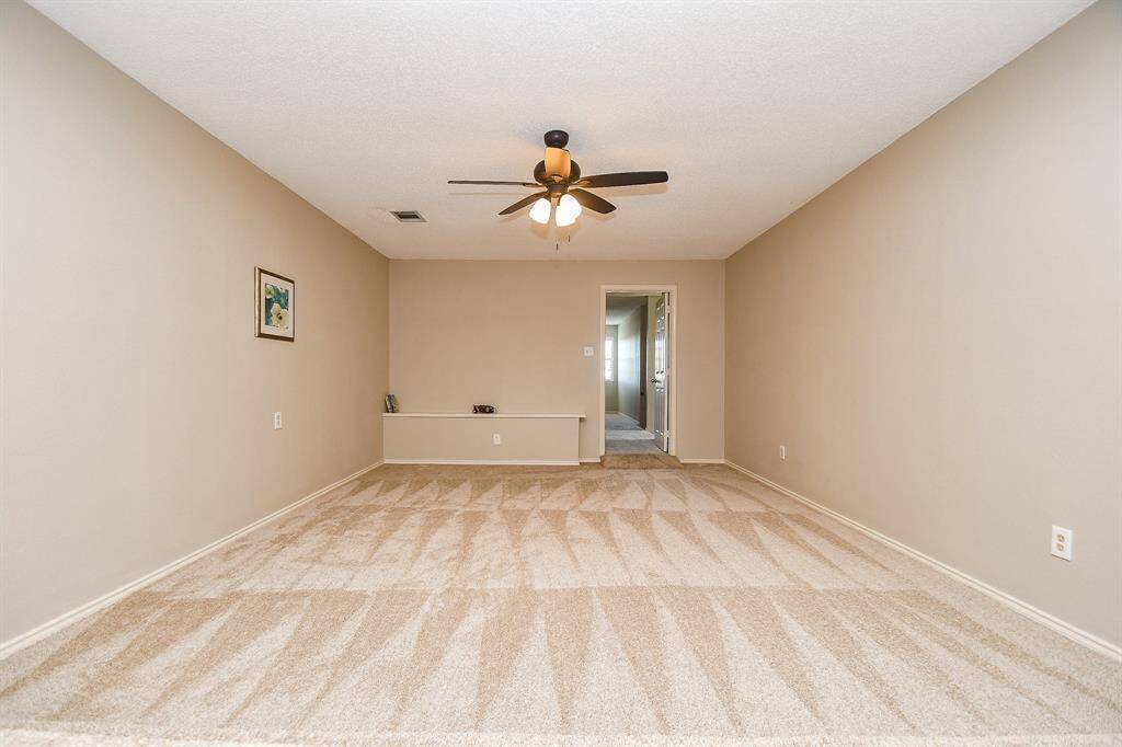 House in rear: media room