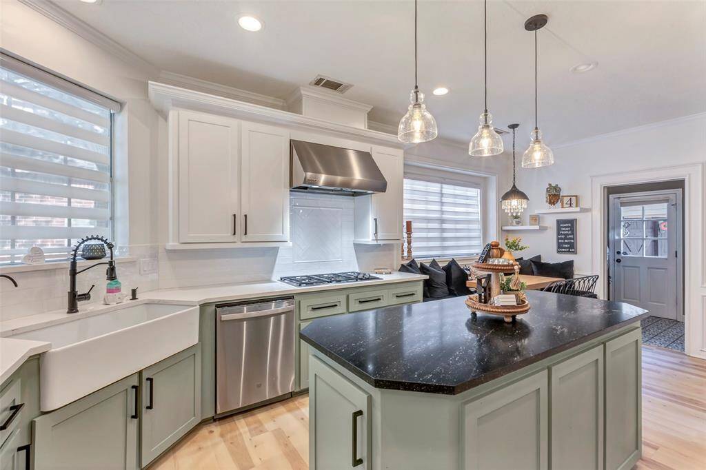 Designer lighting pulls the look together!
