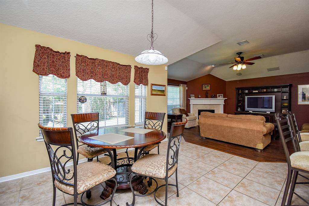 A second space for dining, this Breakfast Nook is spacious and could become your principal dining area.