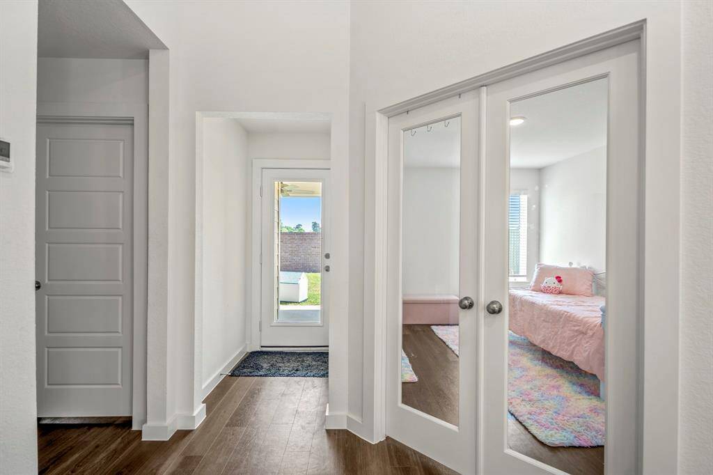 Double doors into the home office or 4th bedroom