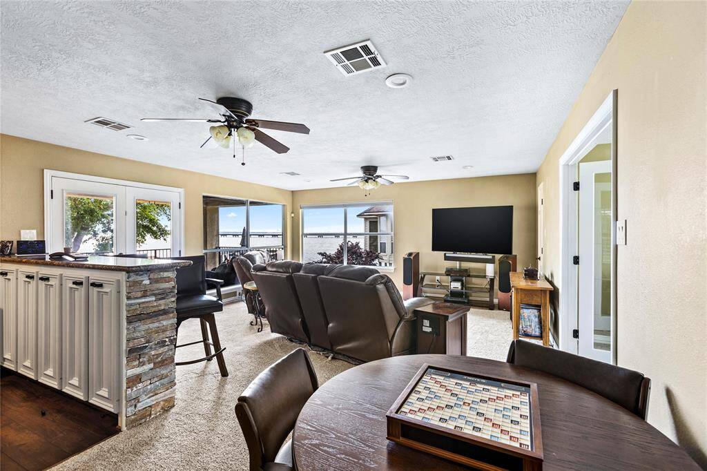 Miles and miles of views from the upstairs game room.