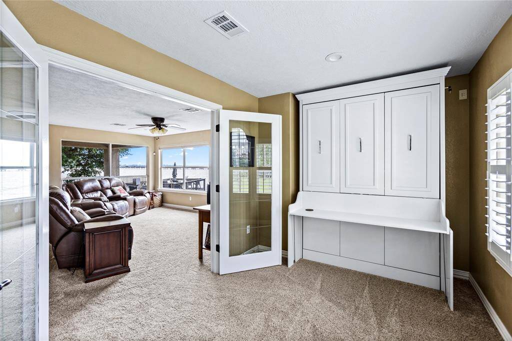 Flex room! Murphy Bed (that stays) make a great adding sleeping space for hosting a large group!
