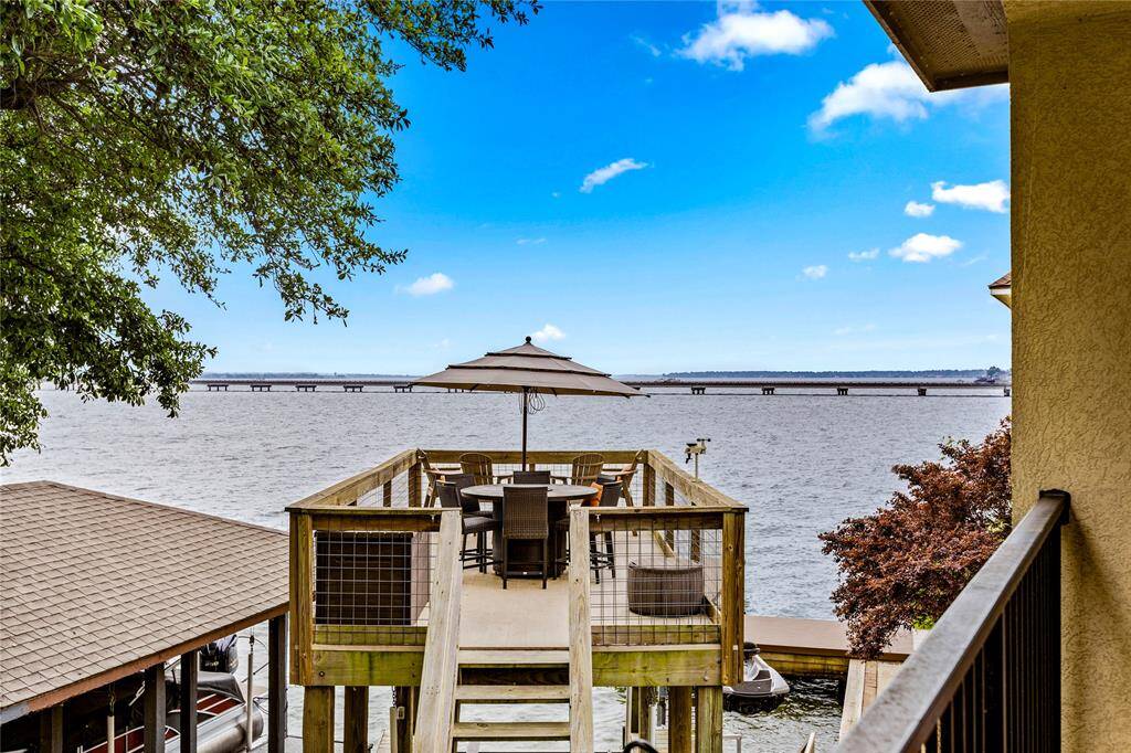 Highly sought after 2 story boat dock. Enjoy the breeze coming off the lake.