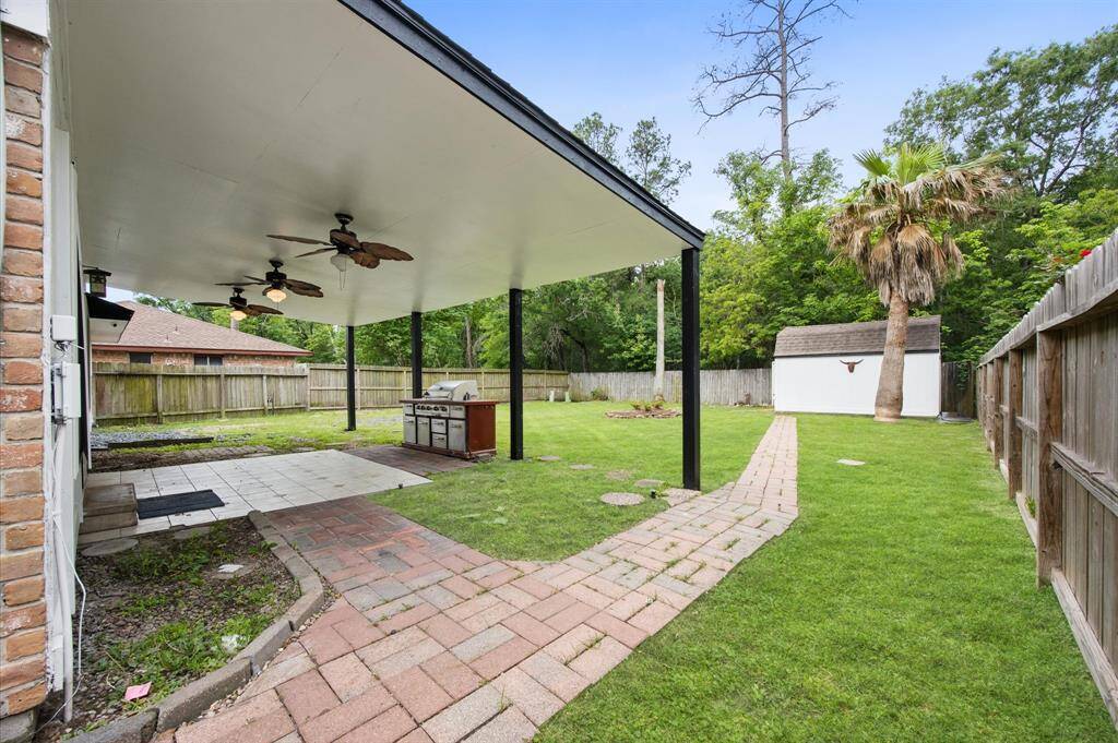 Your Back yard and covered patio