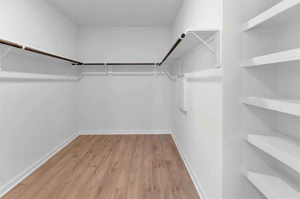 Large walk-in closet.