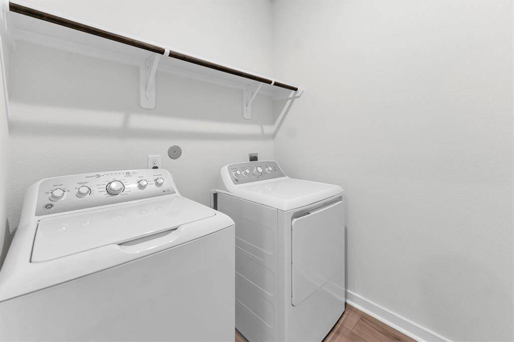 Washer and dryer in utility room!