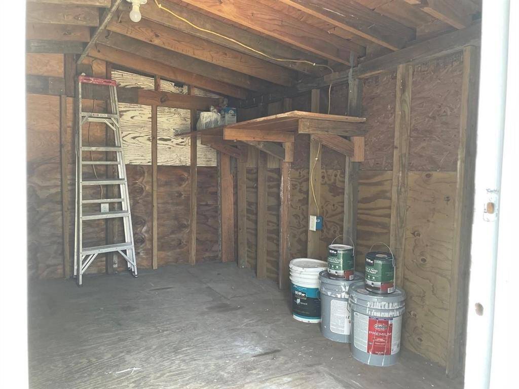 A designated storage space is available for all your outdoor needs.