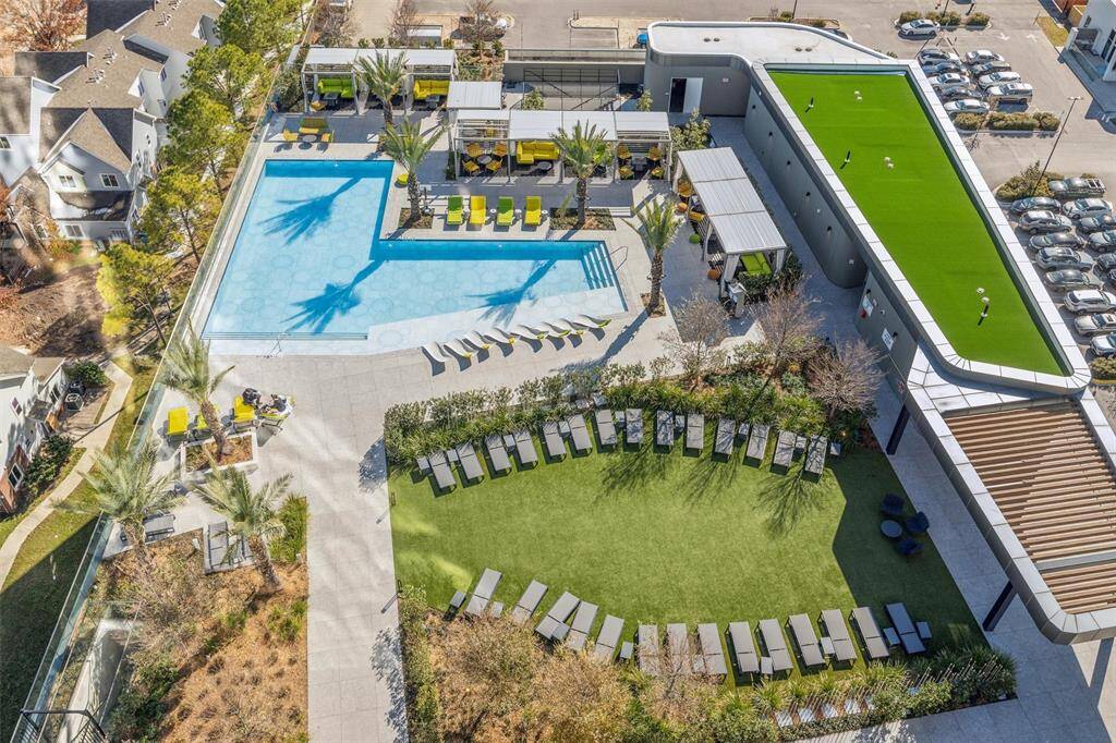 Residences at the Allen and the Thompson Hotel pool with beverage and towel services.