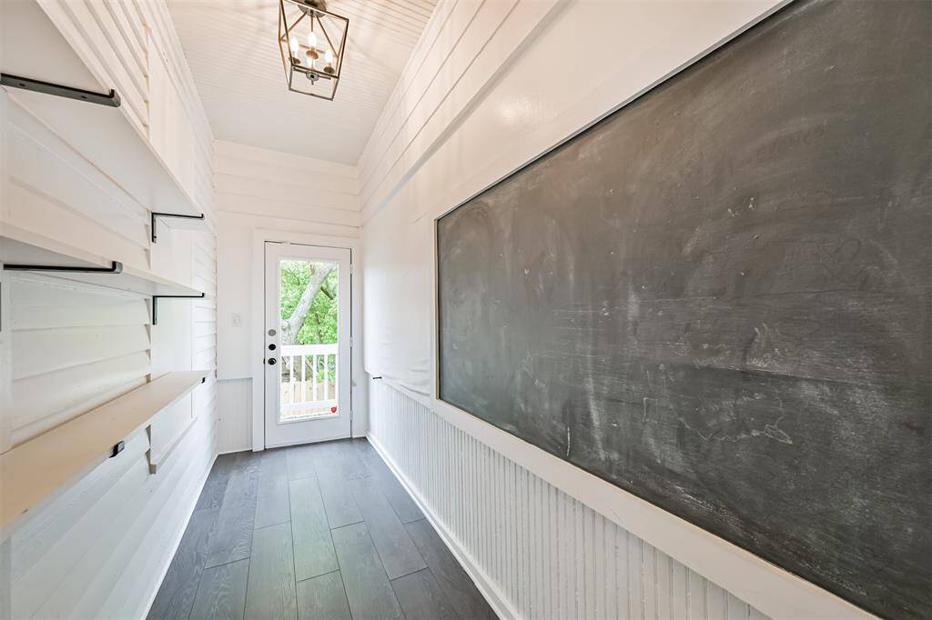 Mudroom on the second floor off of the staircase