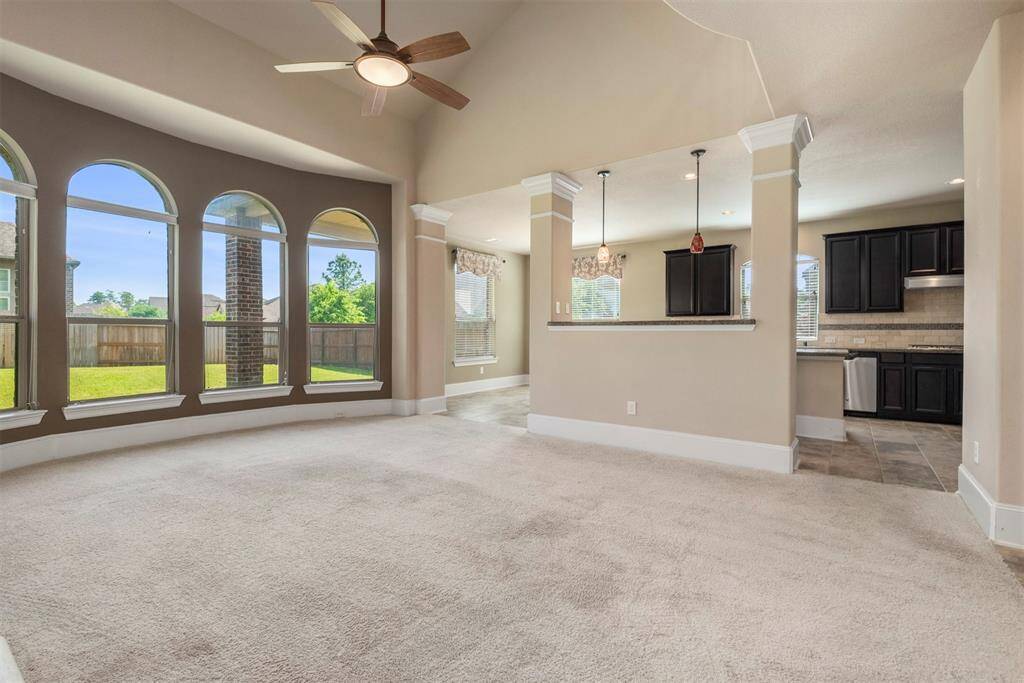 Soaring ceilings and tons of natural light.