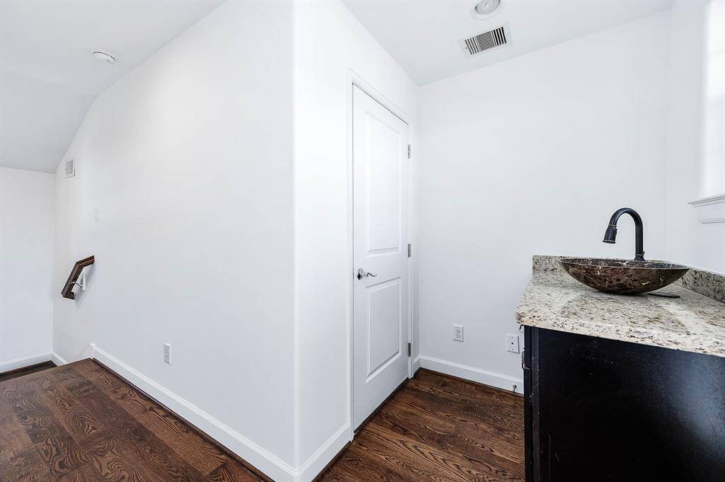 Wet Bar Area & HVAC Storage Closet.