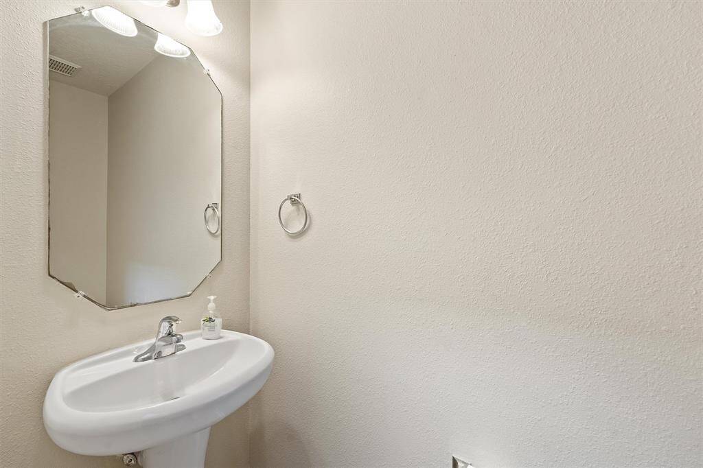 Downstairs powder room