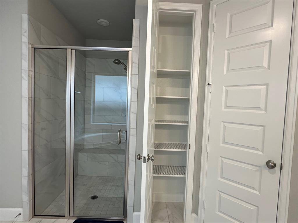 Separate Shower, Linen closet