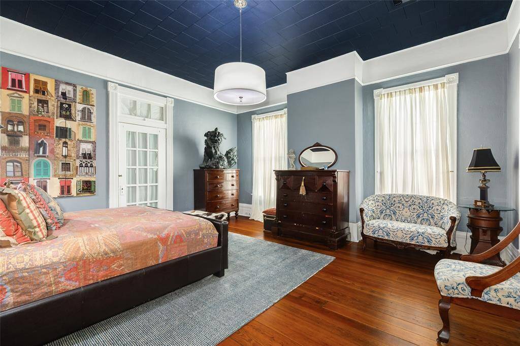 Inviting primary bedroom with tons of light.