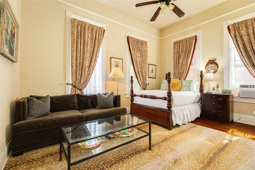 First level guest quarters with bedroom, living space and kitchen that could be converted back to main house, long term rental, Airbnb or primary bedroom suite.