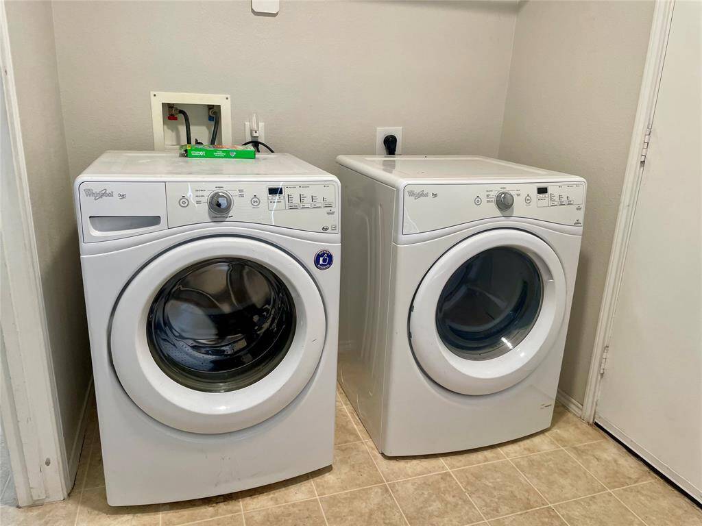 Washer and dryer included