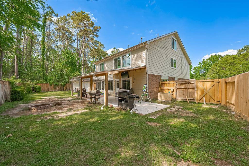 Plenty of backyard space