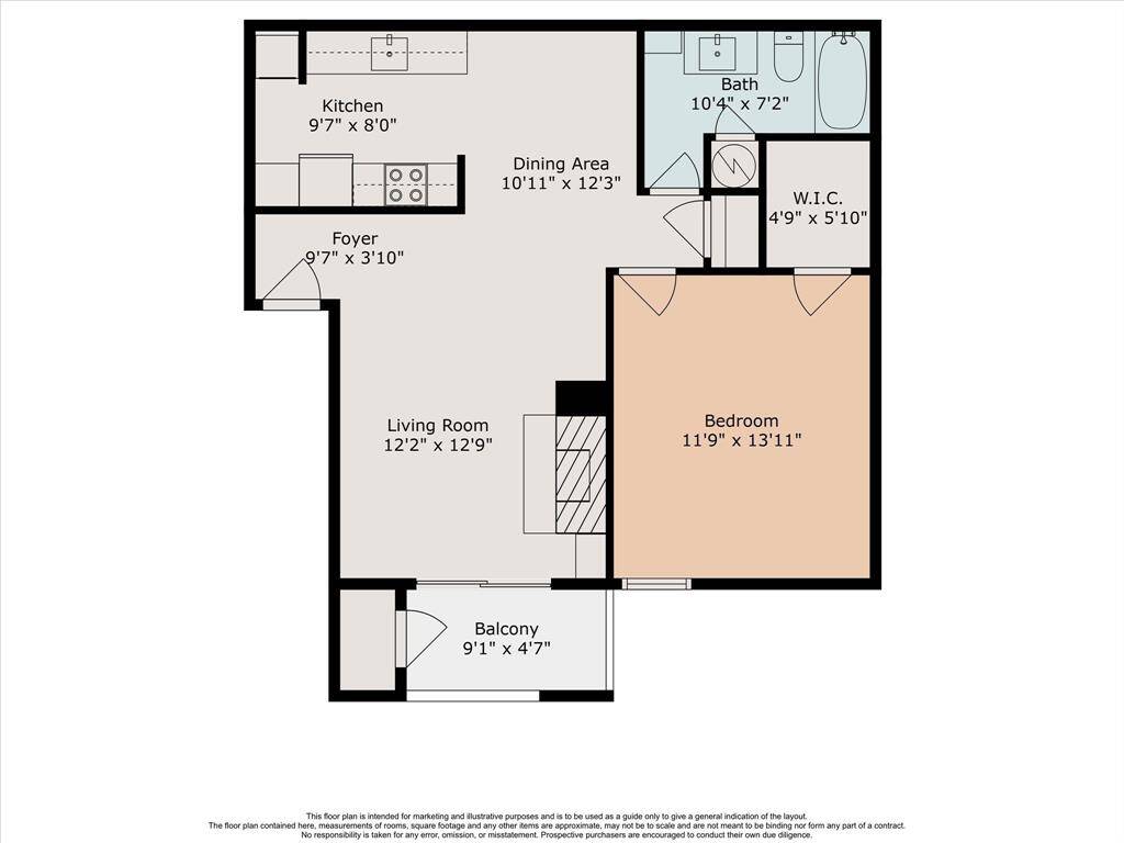 Floor plan- for marketing purposes only. Buyer to verify dimensions and accuracy.